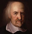 Thomas Hobbes. A pesar del tópico, nunca escribió el hombre es un lobo para el hombre.[26]​