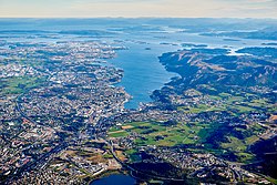 View of the city from the south