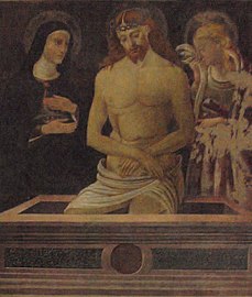 Pietà (1509), affresco di Francesco Melanzio