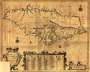 Ямайка. Карта XVII века.