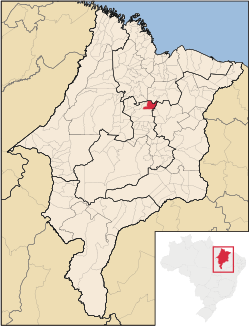 Localização de São Mateus do Maranhão no Maranhão