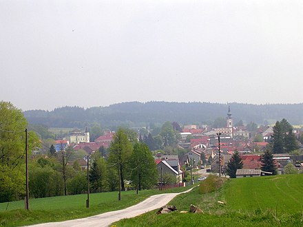 Nová Bystřice : vue générale.