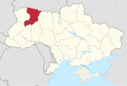 Oblast de Rivne - Localizazion