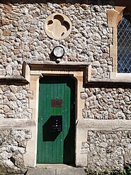 Doorway Domus Dei Porta Coeli ("House of God, Gate of Heaven")