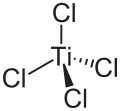 Strukturformel von Titan(IV)-chlorid