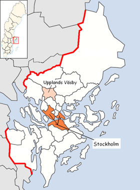 Localisation de Upplands Väsby