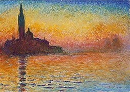 San Giorgio Maggiore v mraku, Claude Monet, 1908–1912