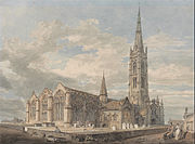 The church painted by J. M. W. Turner, c. 1797