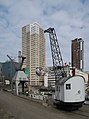 Rotterdam, monumentale Hafenkräne im Maritime Museum