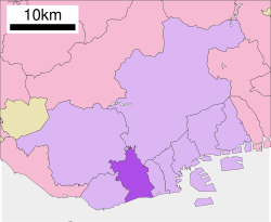 須磨區在兵庫縣的位置