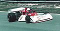 Brett Lunger entering Hawthorn's Bend at Brands Hatch during the 1976 British Grand Prix in a TS19.