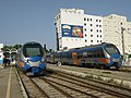 Train en gare de Nabeul.