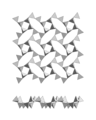 Филосиликат, една мрежа од тетраедри со четиричлени прстени, низа апофилит-(KF)-апофилит-(KOH)