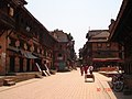 Een straat in Bhaktapur
