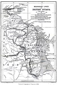 Guyana britannica - Localizzazione