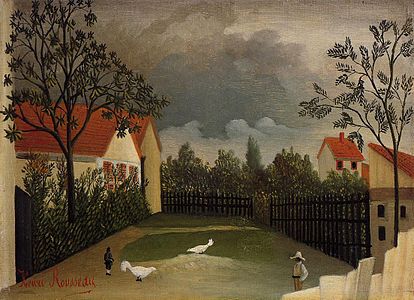 Henri Rousseau: Slepičí dvorek, 1896/98