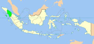 Розташування провінції Північна Суматра