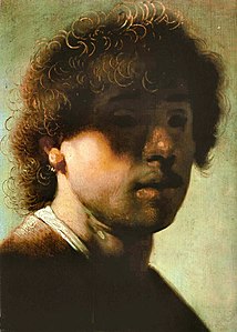Rembrandt: Autorretrato, (~1628).