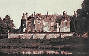 Le château de Préaux vers 1900.