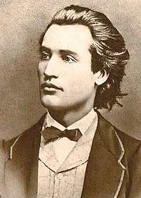 O poeta rumano Mihai Eminescu.