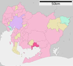 Location of Gamagōri in ایچی پریفیکچر