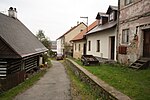 Jewish street in Dřevíkov, Chrudim District.JPG