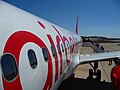 Boarding eines Airbus A320 der Air Berlin