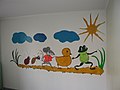 Wandbild vor der Kinderklinik