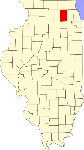 Localisation de Comté de Kane(Kane County)