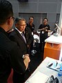 A visit by Mustapa Mohamed. Minister of International Trade and Industry of Malaysia to Malaysian LED Champions at ASEAN SME 2015
