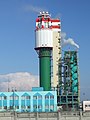 Torre d'una fàbrica prop del port d'Odessa.