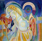 Robert Delaunay, 1915, Nu à la toilette (Nu à la coiffeuse), oil on canvas, 140 × 142 cm, Musée d'Art Moderne de la Ville de Paris