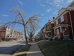 Houses on Cabanne Avenue in Academy, January 2012