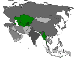 Number of confirmed deaths of A(H1N1) virus in Asia:   No deaths   1+ deaths   5+ deaths   10+ deaths   50+ deaths   100+ deaths   500+ deaths   1000+ deaths   5000+ deaths