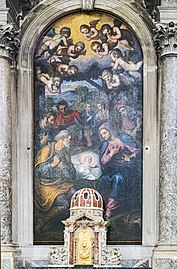 Pala della Natività e san Domenico di Domenico Tintoretto