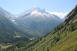 Bjerget Aiguille Verte