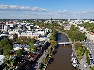 Blick auf das Zentrum von Turku