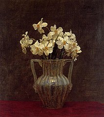 Narcissus in an Opaline Vase, by Henri Fantin-Latour.
