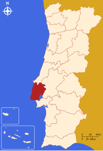 Distretto di Lisbona – Localizzazione