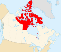 Localisation du Nunavut