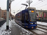 Pesa Twist on Świdnicka tram stop