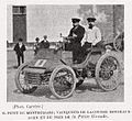 Henri Petit (de Montbéliard), vainqueur de Bordeaux-Agen 1898 sur Peugeot.