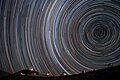 Image 27Starry circles arc around the south celestial pole, seen overhead at ESO's La Silla Observatory. (from Earth's rotation)