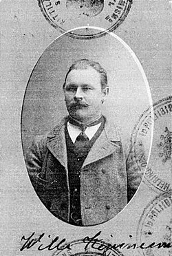 Ville Kiviniemi vuonna 1917.