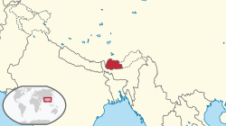 Location of Bhutan info