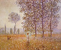 Claude Monet, Peupliers au soleil, 1887.