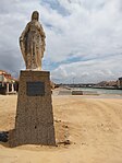 Lucien Danglade statue, Notre Dame beach