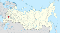 Tambov oblasts beliggenhed i Rusland