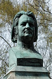 Busto di Honoré de Balzac, cimitero di Père-Lachaise