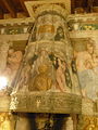камін доби маньєризму з стінописами, замок Тьєне, Італія